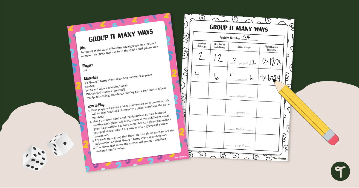 Group It Many Ways – Multiplication Activity teaching resource