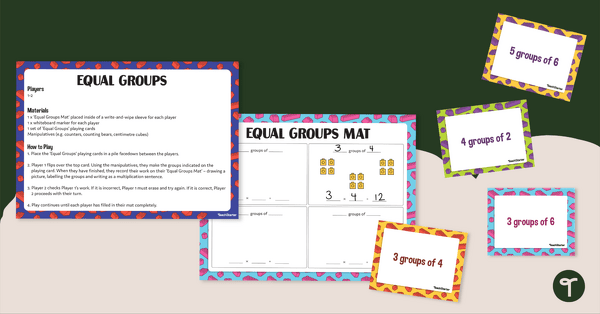 Image of Equal Groups Multiplication Activity