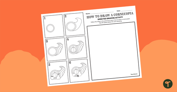Go to How to Draw a Cornucopia - Directed Drawing teaching resource