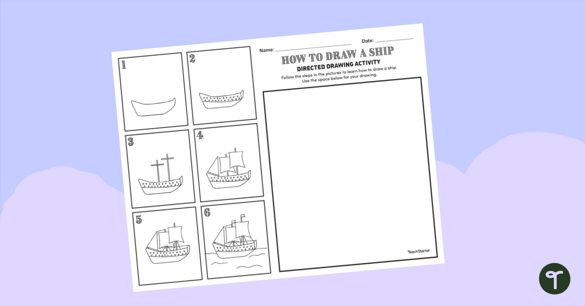 How to draw a ship step by step tutorial for kids - YouTube