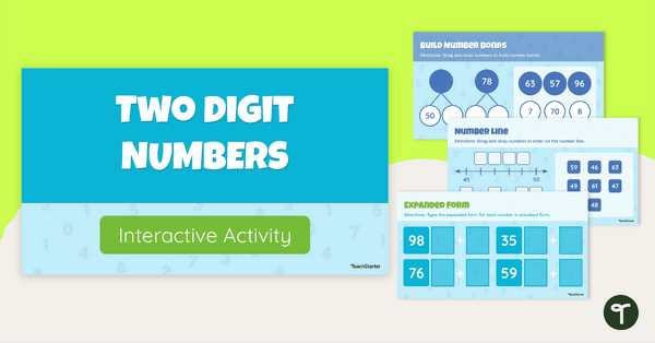 Go to 2-Digit Numbers Interactive Activity teaching resource