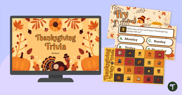 Go to Thanksgiving Trivia Game teaching resource
