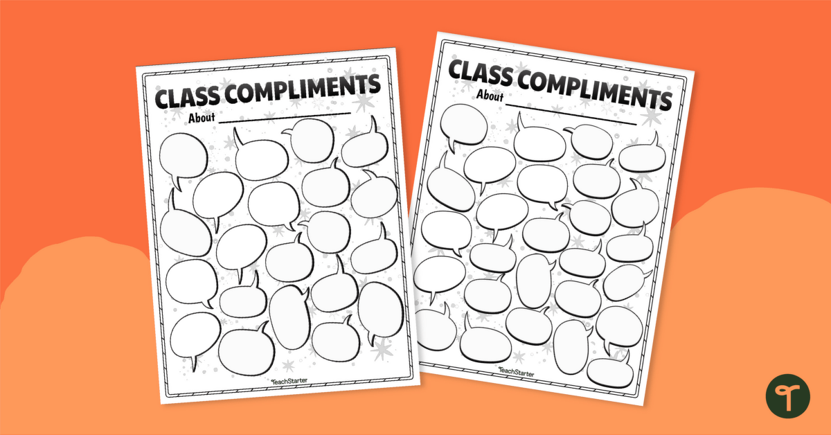 Class Compliments - SEL Worksheets teaching resource