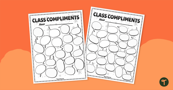 Go to Class Compliments - SEL Worksheets teaching resource
