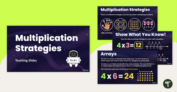 Image of Introduction to Multiplication Strategies Teaching Slides