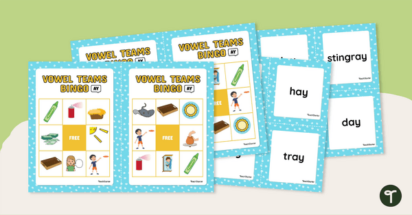 Go to AY Diphthong Vowel Digraph Bingo teaching resource