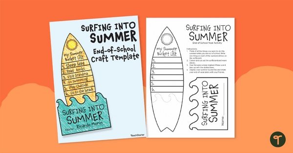 Go to Surfing into Summer Craft Template teaching resource