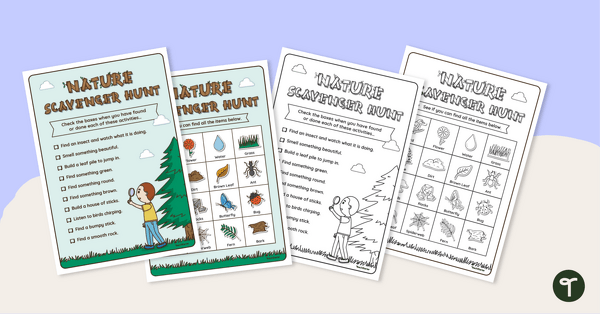 Go to Nature Scavenger Hunt teaching resource