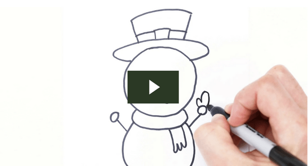 Go to How to Draw a Snowman — Directed Drawing Video for Kids video
