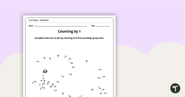 Preview image for Dot-to-Dot Drawing - Counting by 1 - Elephant - teaching resource
