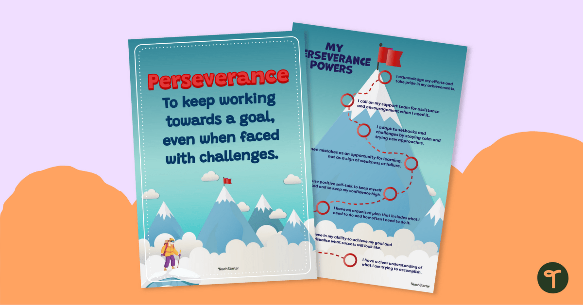 Perseverance Posters teaching resource