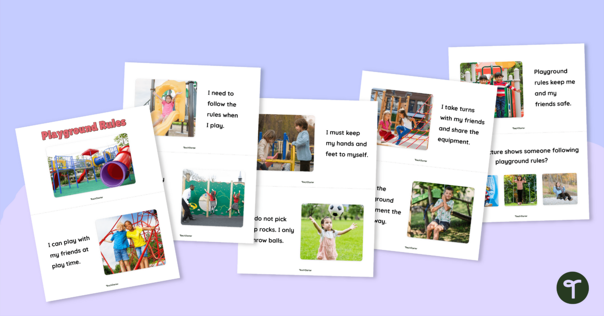 Playground Rules Mini-Book teaching resource