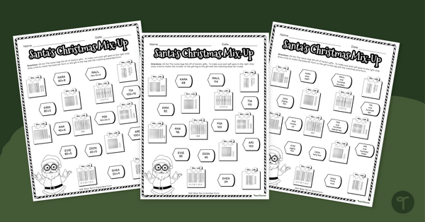 Go to Santa's Mix-Up - Place Value & Expanded Form Math Worksheets teaching resource