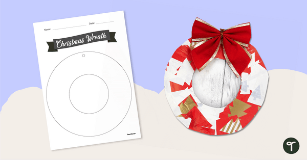 Go to DIY Christmas Wreath Template teaching resource