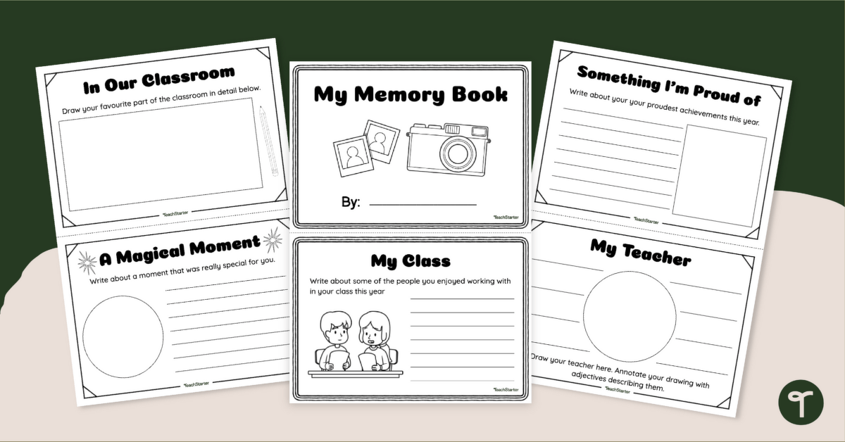 End of Year Activity Book - My Memories teaching resource
