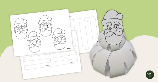 Go to Santa Bauble Template teaching resource