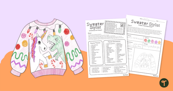 Ugly Christmas Rashie & Christmas Sweater Project teaching resource