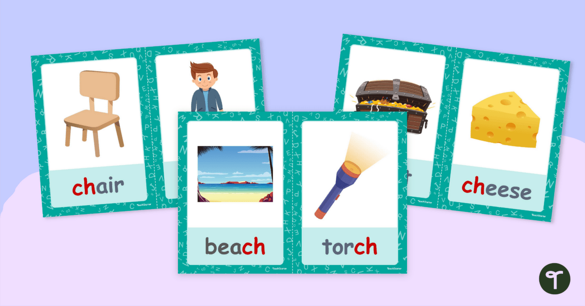 Ch Digraph Words With Images teaching resource
