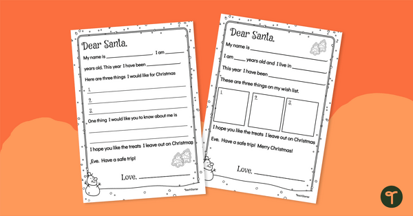 Go to Dear Santa Letter Templates teaching resource