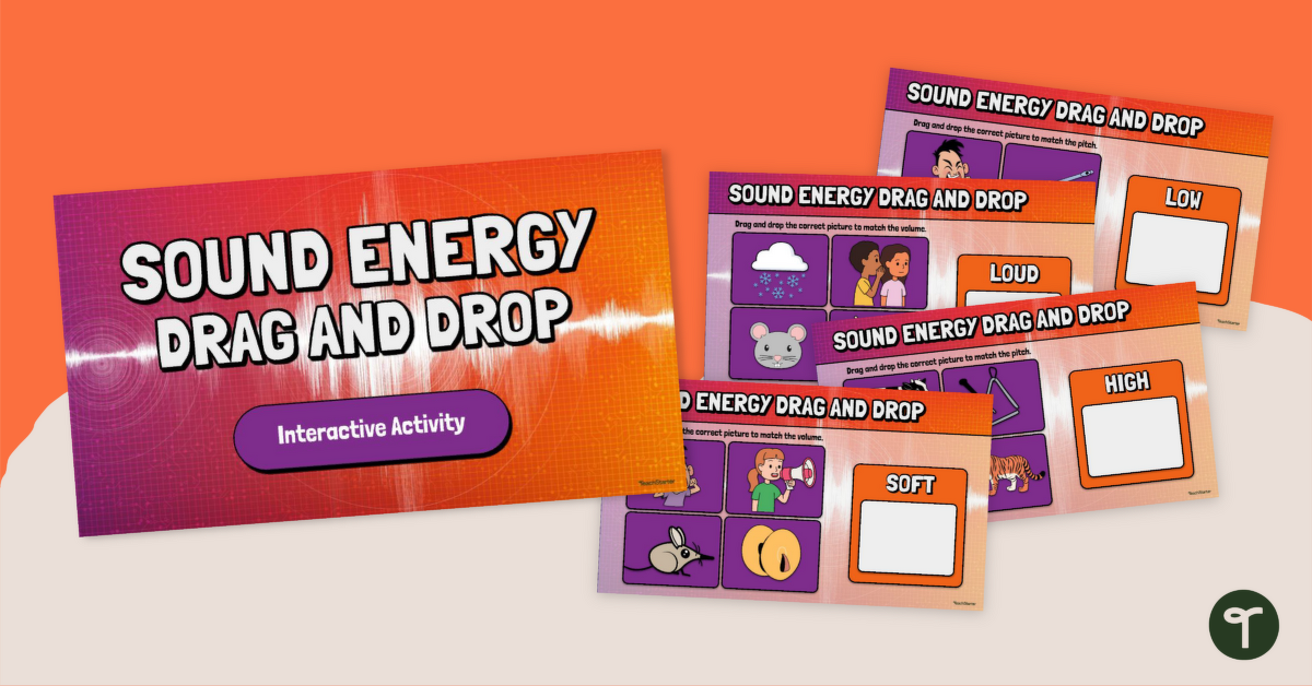 Sound Energy Drag and Drop Interactive Activity teaching resource