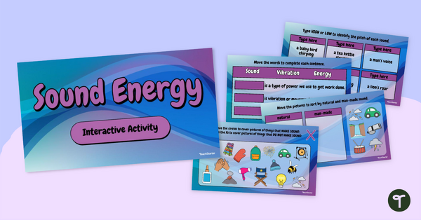 Go to Sound Energy Interactive Activity teaching resource
