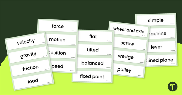 Go to Simple Machines Word Wall teaching resource