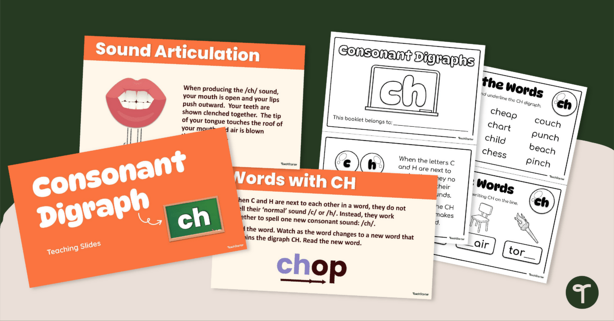 Ch Digraph Lesson Resource Pack teaching resource