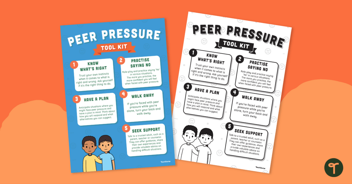 Peer Pressure Poster teaching resource