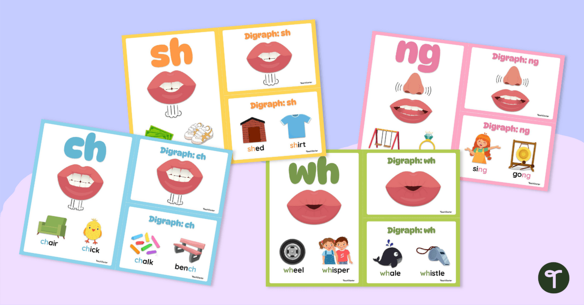Consonant Digraph Sound Wall Cards teaching resource