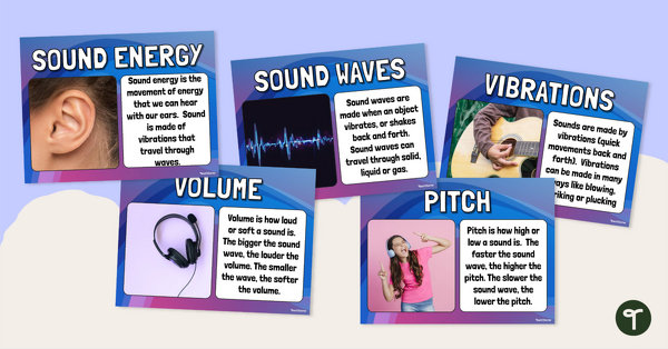Go to Sound Energy Poster Set teaching resource