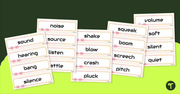 Go to Sound Word Wall Vocabulary teaching resource