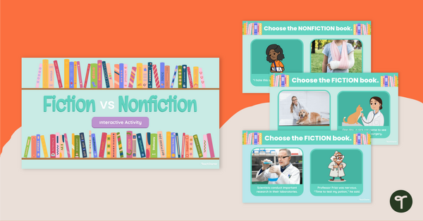Go to Fiction vs Nonfiction Interactive Activity teaching resource