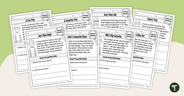 Go to Inference Detectives Worksheet Pack teaching resource