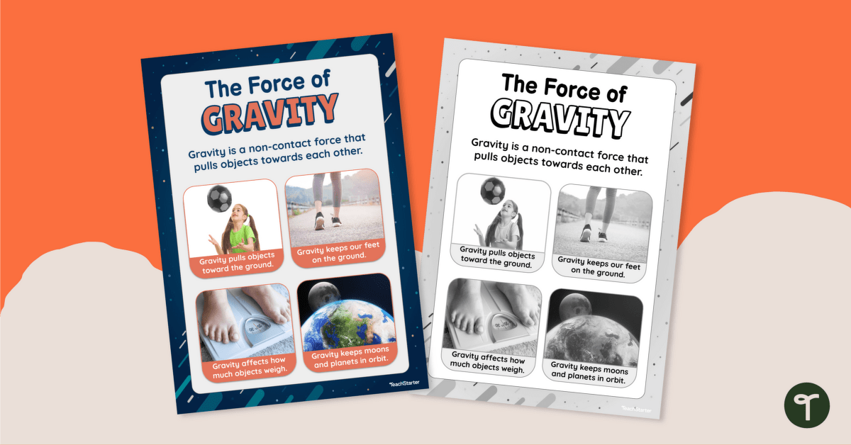 Gravity Poster teaching resource