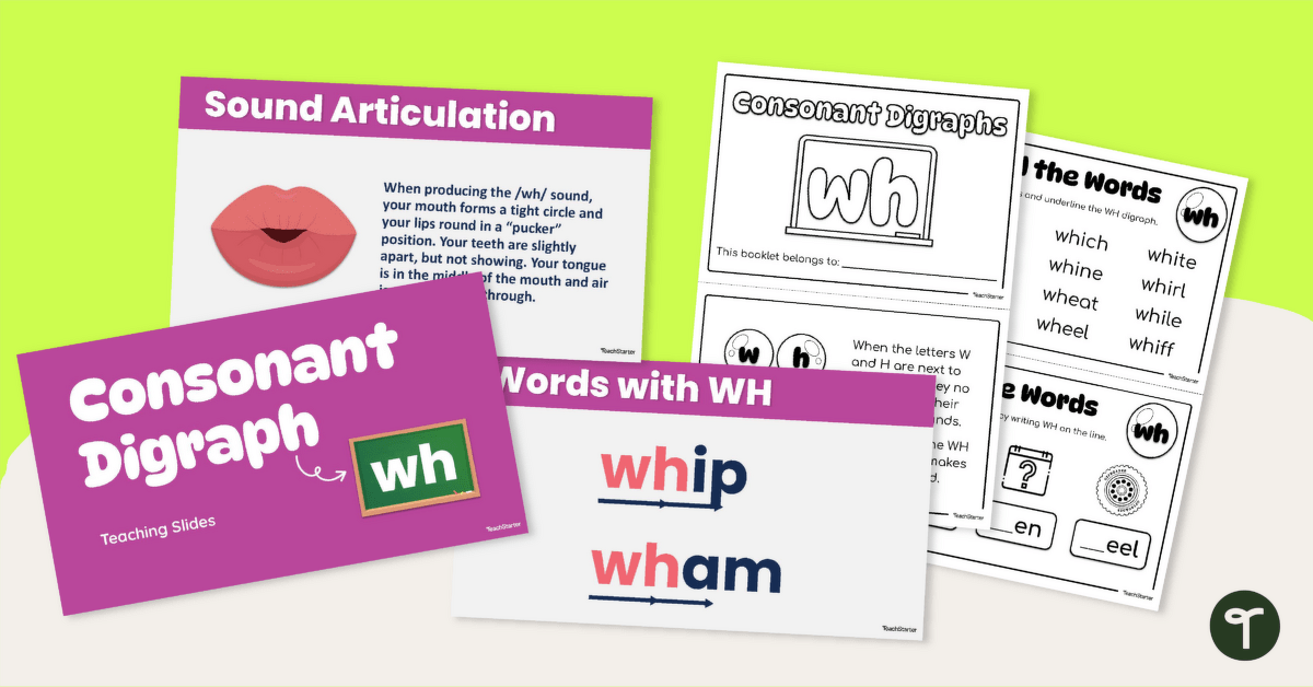 Wh Digraph Lesson Resource Pack teaching resource