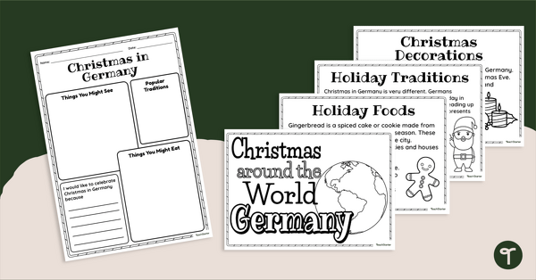 Go to Christmas Around the World Mini Book – Germany teaching resource