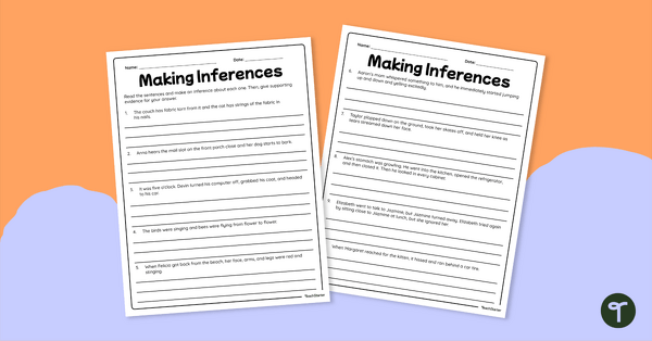 Go to Inferencing Worksheet teaching resource