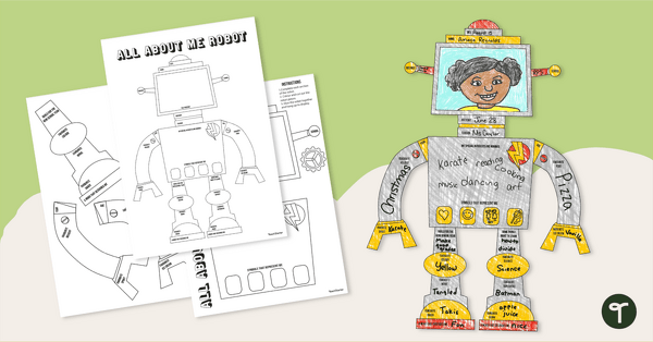 Go to Build-a-Bot - All About Me Template teaching resource