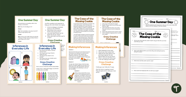 Image of Drawing Conclusions and Making Inferences – Comprehension Task Cards
