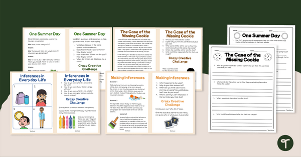 Go to Drawing Conclusions and Making Inferences – Comprehension Task Cards teaching resource