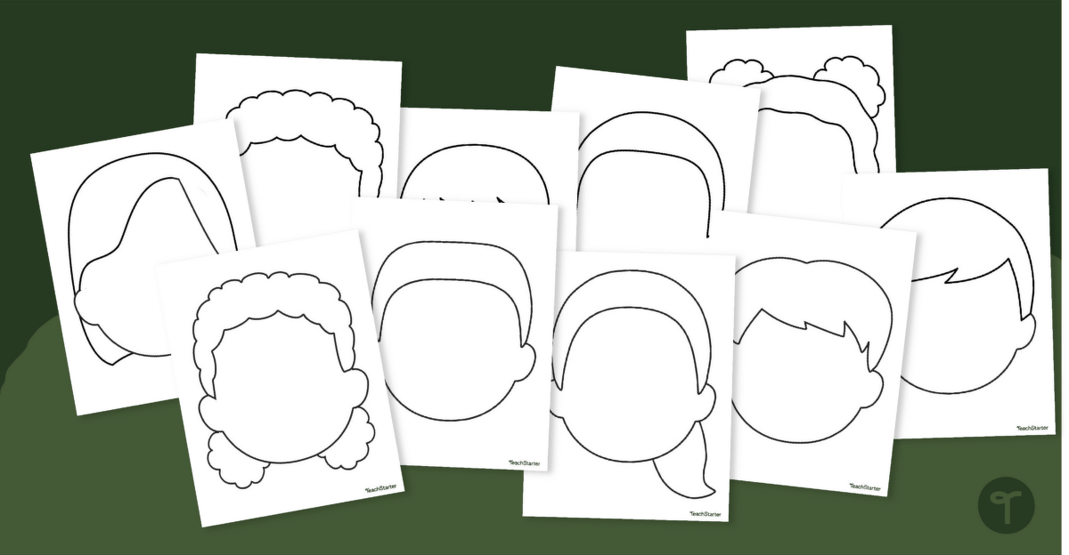 Free Blank Face Templates teaching resource