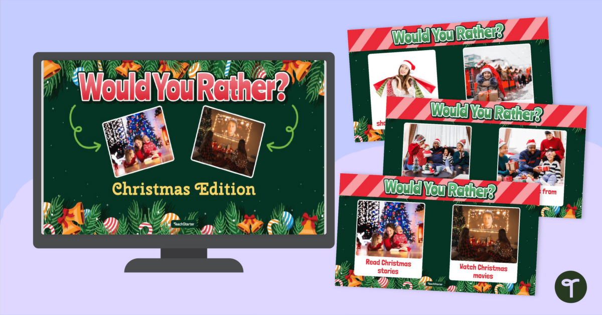 Would You Rather? Christmas Edition teaching resource