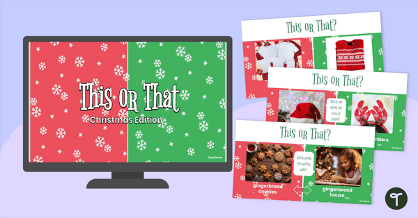 Go to This or That? Christmas Edition teaching resource