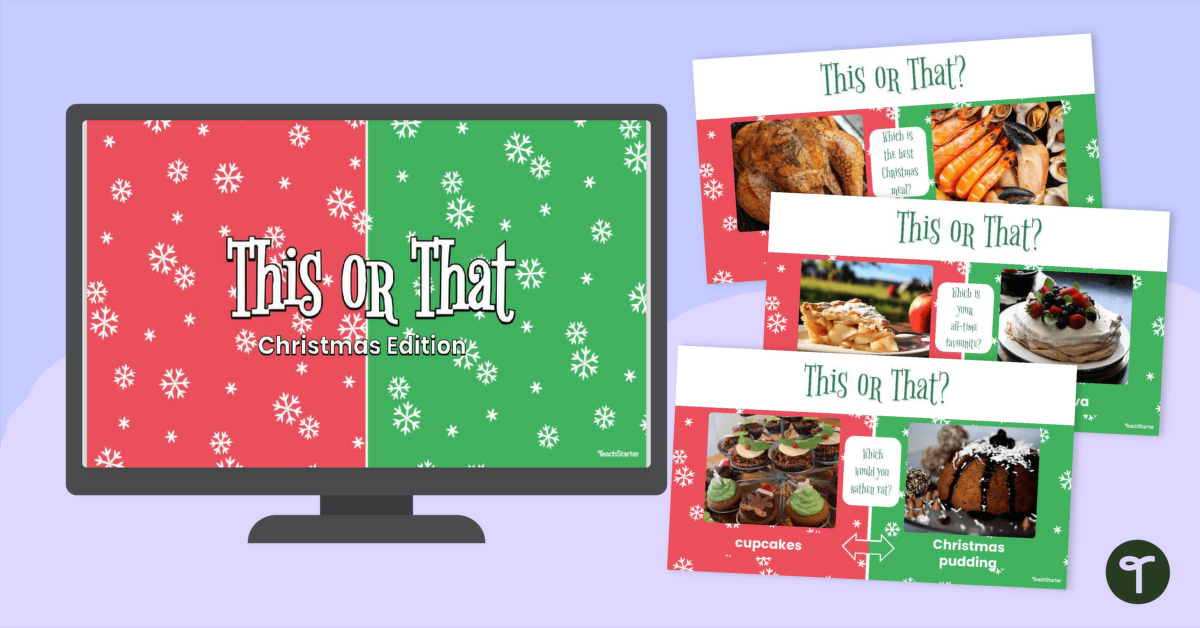 This or That? Christmas Edition teaching resource