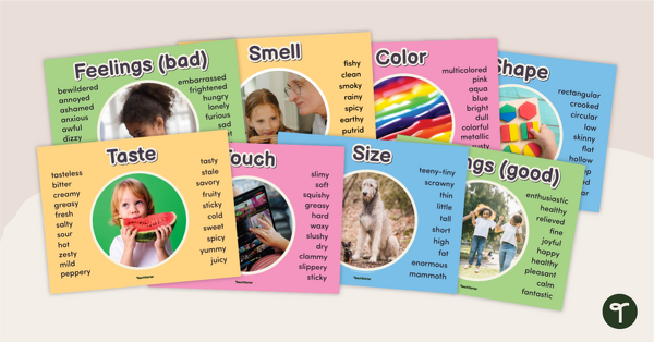 上一页iew image for Adjective Posters - teaching resource