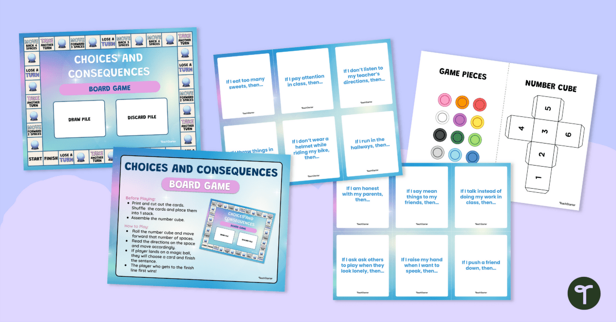 Choices and Consequences Board Game teaching resource