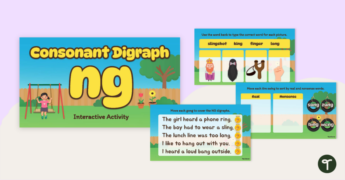Consonant Digraph NG Interactive Activity teaching resource