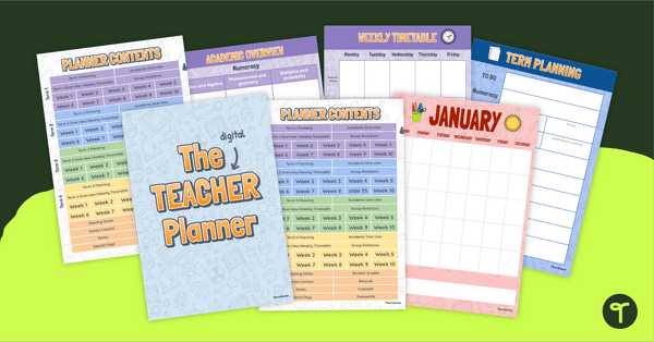 Go to Digital Yearly Teacher Diary teaching resource