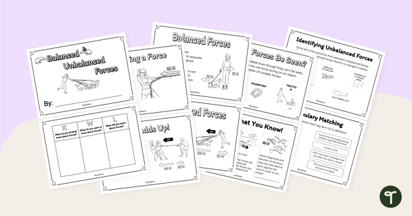 Go to Balanced and Unbalanced Forces Minibook teaching resource