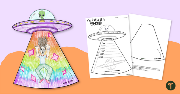 Go to I'm Outta This World - About Me Kids' Craft teaching resource